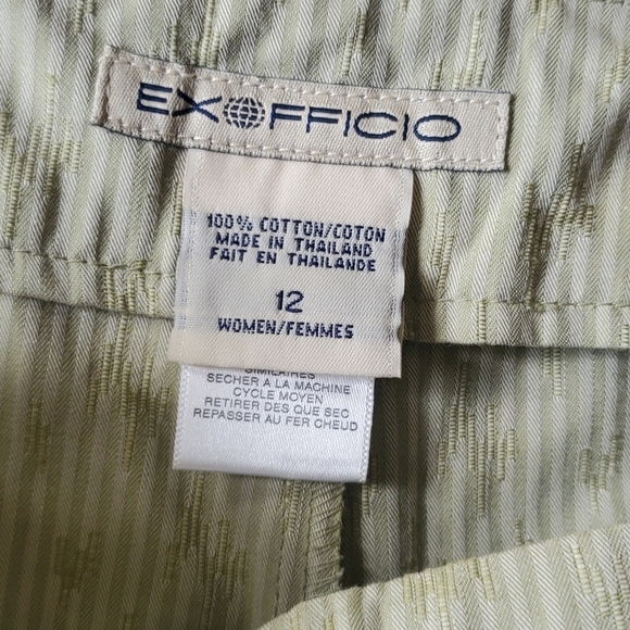 Exofficio 100% Cotton Sage Desinged Ankle Buttoned Sz. 12 Pants - Picture 8 of 15